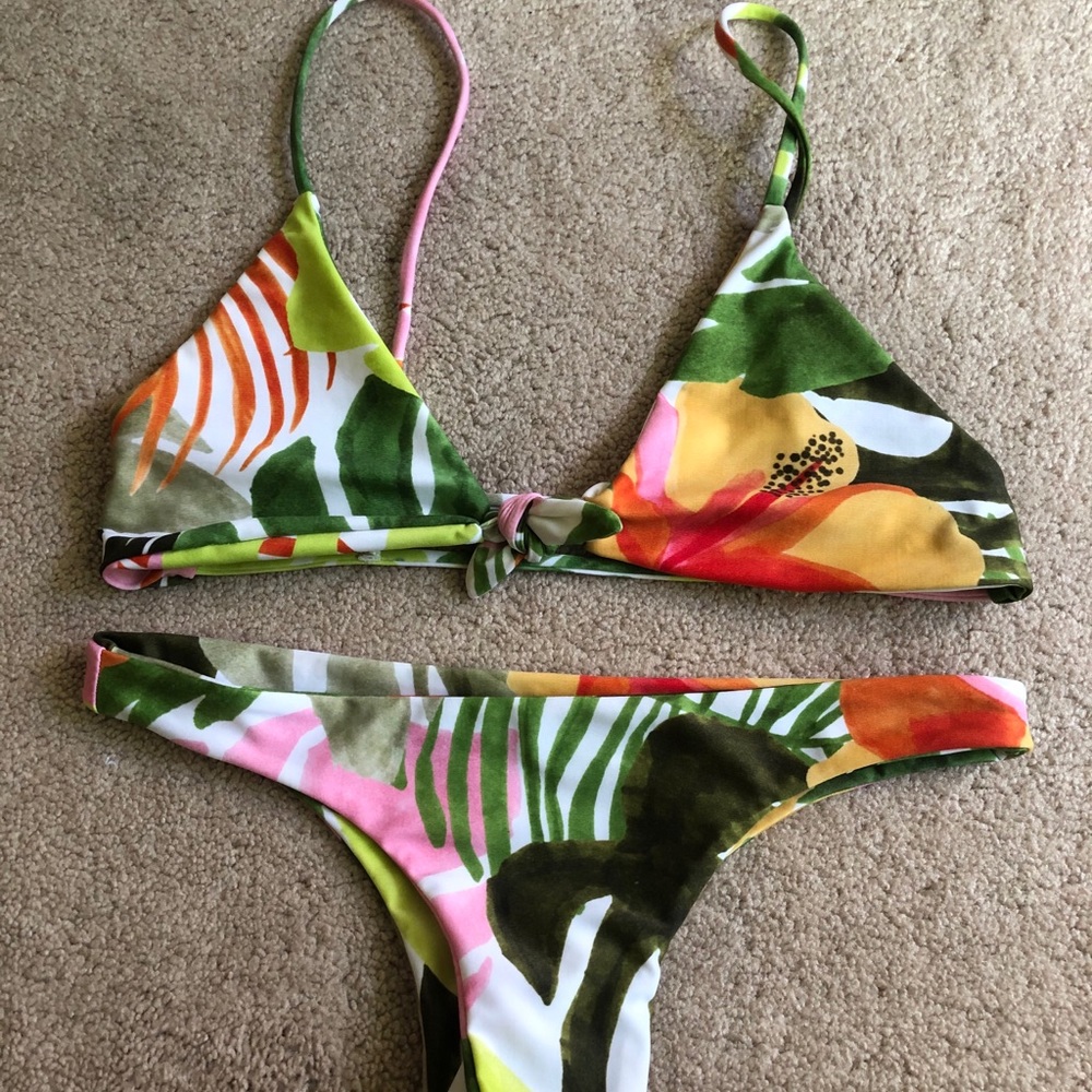 Brand new Aila Blue two piece bikini set